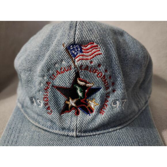 Vintage Denim 1997 Carolina vs California League All Star Baseball HAT - Picture 2 of 9